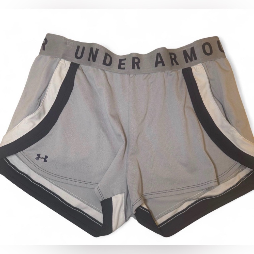 Under Armour Women's Athletic Shorts in Gray and Black